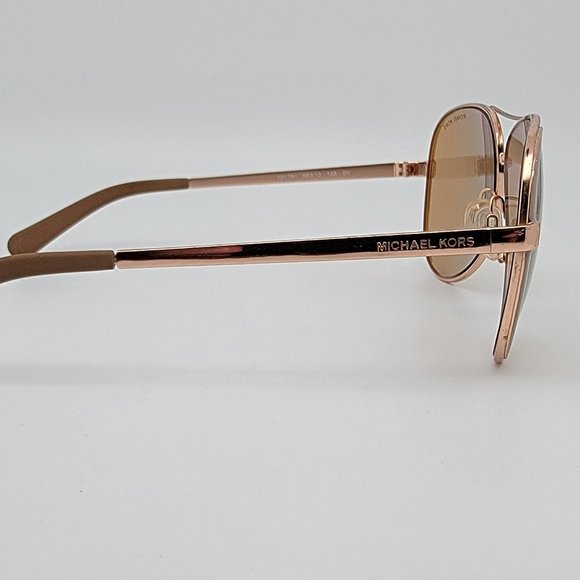 *SOLD* Michael Kors MK5004 Chelsea 1017R1 Gold Frame Gold Mirror Lens Sunglasses - Picture 5 of 12